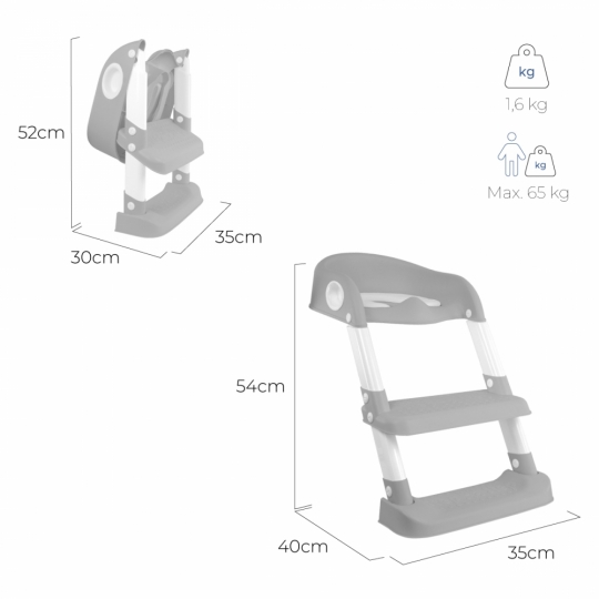 Redutor Assento Sanitário para Criança com Escada - Image 9