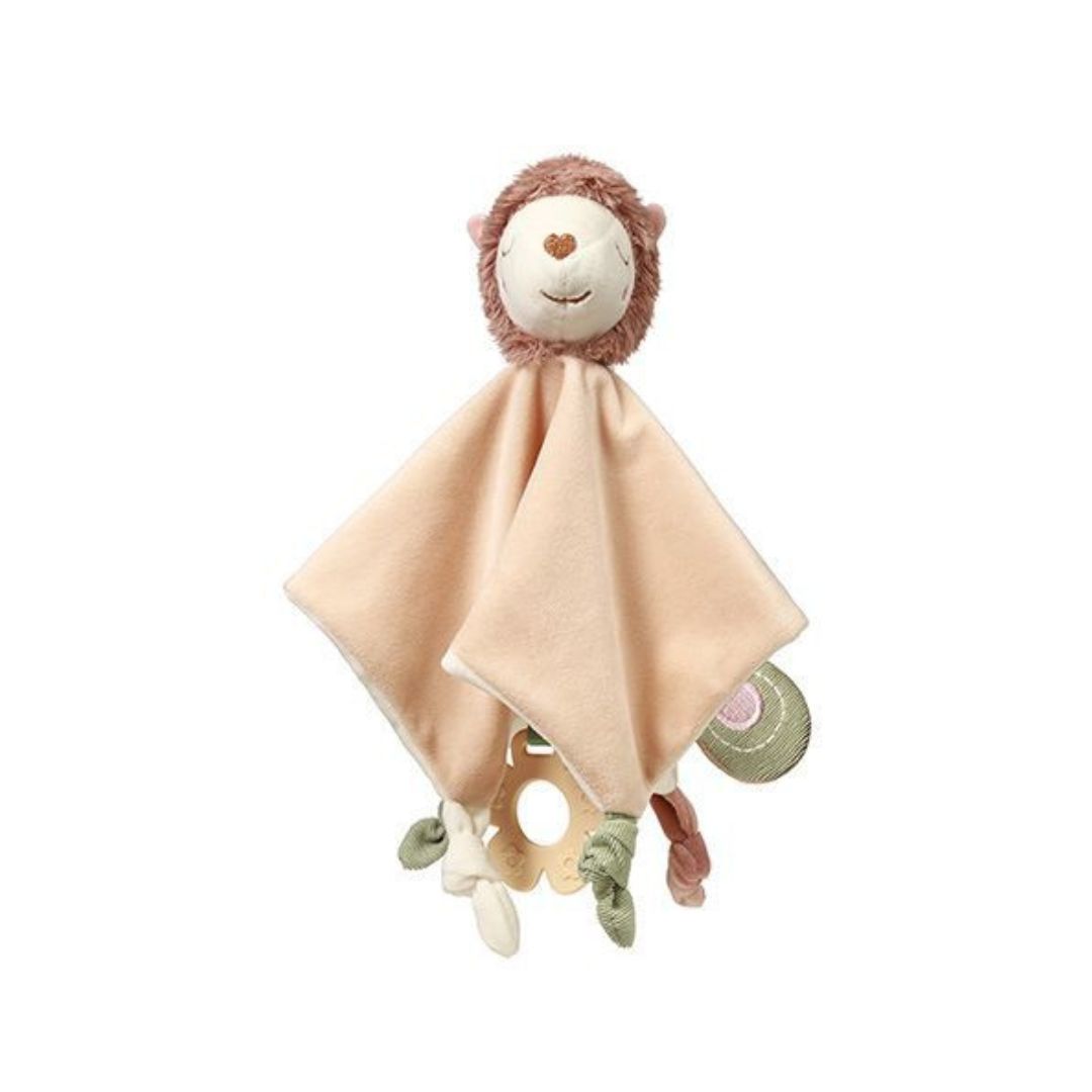 Doudou Cabeça de Leão com Chocalho e Mordedor