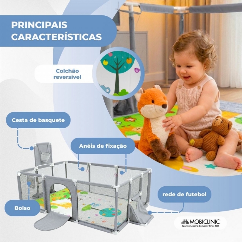Parque Infantil com Tapete 128x233cm - Mobiclinic - Image 3