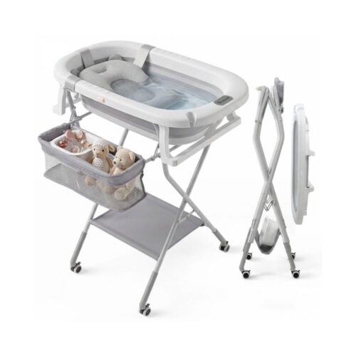 Banheira para Bebé Dobrável Mobiclinic com Altura Ajustável